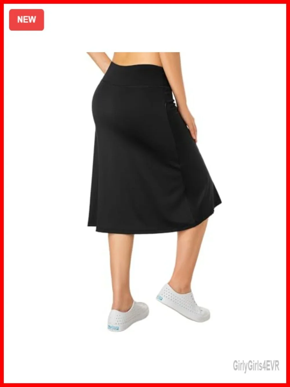 Women's Athletic Skort with Pockets, High Waisted Midi Tennis Golf Skirt, 26